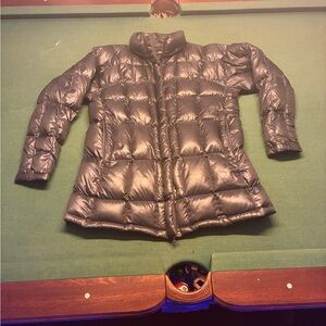 The North Face Womens Transit Goose Puffer Jacket Down Full Zip Pockets Black S